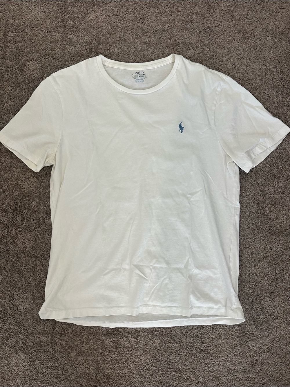 Men’s large polo, Ralph Lauren, white short sleeve crewneck T-shirt